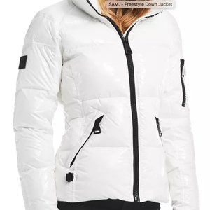 SAM. Freestyle White Matte Puffer Jacket